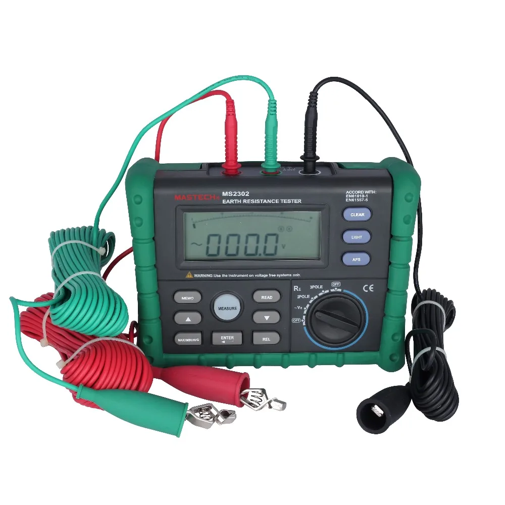 MASTECH MS2302 Сопротивление заземления метр Новый W/Warr|earth resistance meter|resistance meterearth |