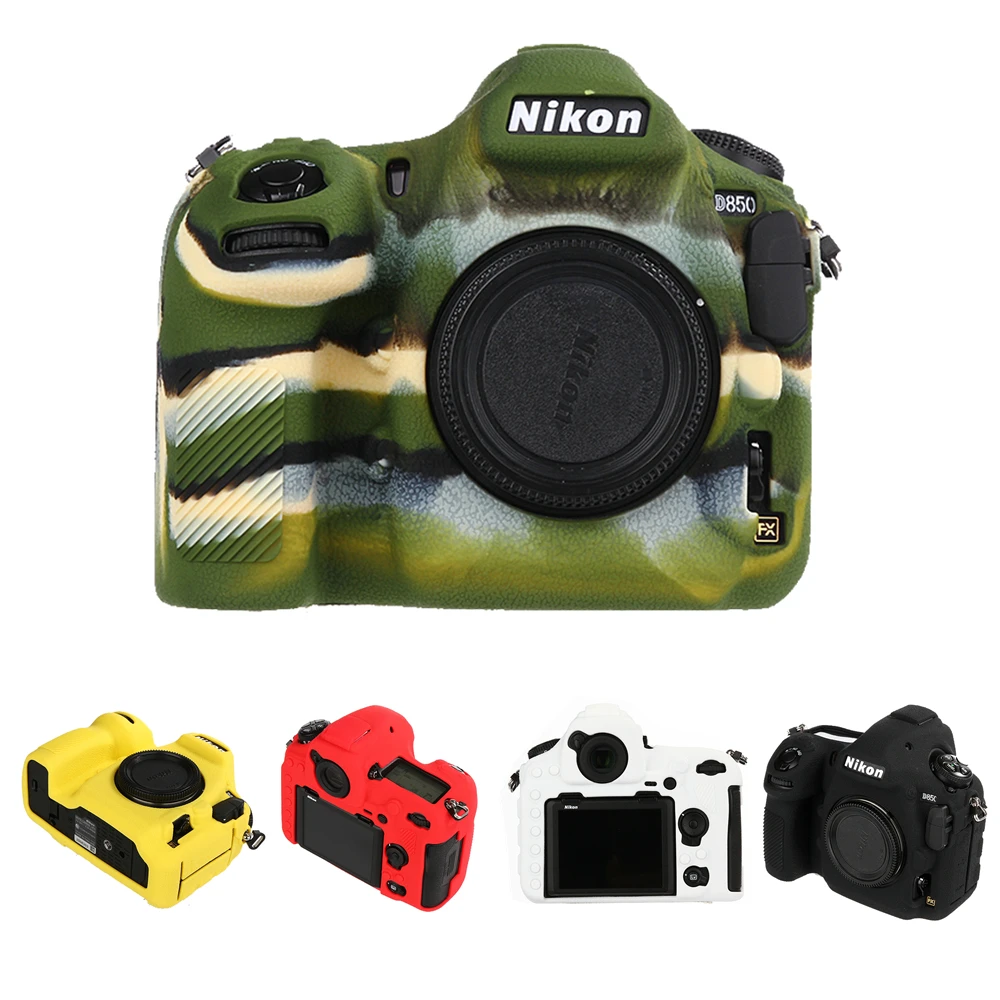 Мягкий резиновый силиконовый чехол для корпуса защитный камеры Nikon D850 DSLR|nikon