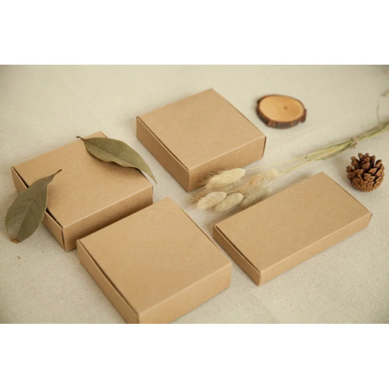 Крафт-бумажная коробка для деловых приглашений визитная карточка подарок чехол