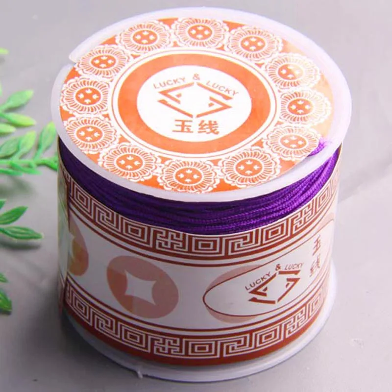 0 1 см фиолетовая нейлоновая линия шнур из бисера 80 м ювелирные изделия для женщин