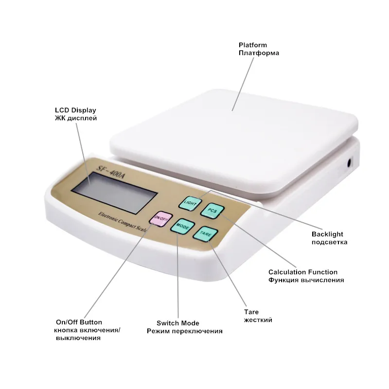 Цифровые электронные кухонные весы с подсветкой 10 кг 10000 1 г|weighing scale|scales weighingcounting