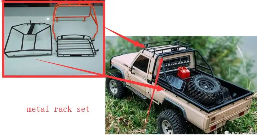 Металлическая стойка для toyota land cruiser 70Body LC70 killerbody 1/10 48601 осевой SCX10
