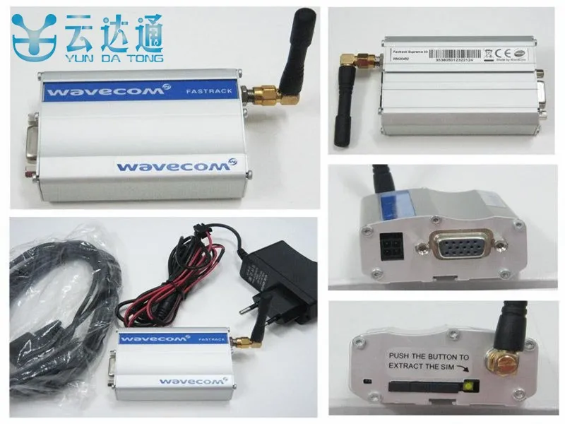Четырехдиапазонный универсальный модем Wavecom q24plus Fastrack M1306B rs232 открытый по команде