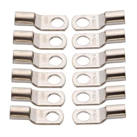 12pcs 25mm2 8mm copper ring terminals 3awg 516 inch hole wire battery terminals connector electrical cable lugs eyelet