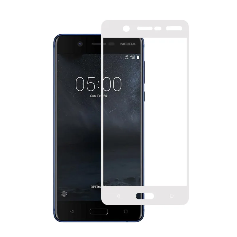 Beworld 10 шт./лот закаленное стекло для Nokia 5 Защита экрана Розничная коробка полное