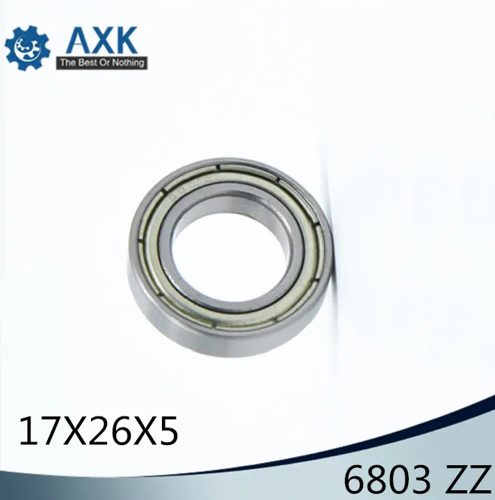 

6803ZZ Bearing 17*26*5 mm ( 10 PCS ) ABEC-1 Metric Slim Thin Section 61803Z 6803 Z ZZ Ball Bearings 6803Z