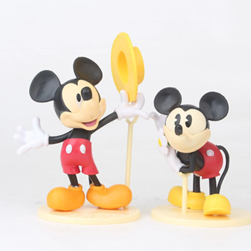 Disney new Hot 6 шт./компл. 12 см микки маус дональд дак минни мультфильм милые фигурки