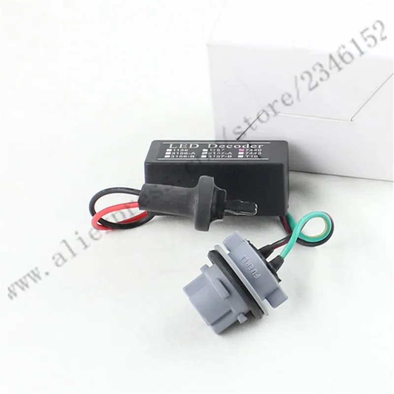 Rockeybright 2 шт. T20 7440 7443 светодиодный Ошибка CAN-шина с компенсатором помех нагрузочный резистор Hyper флэш-декодер 12V
