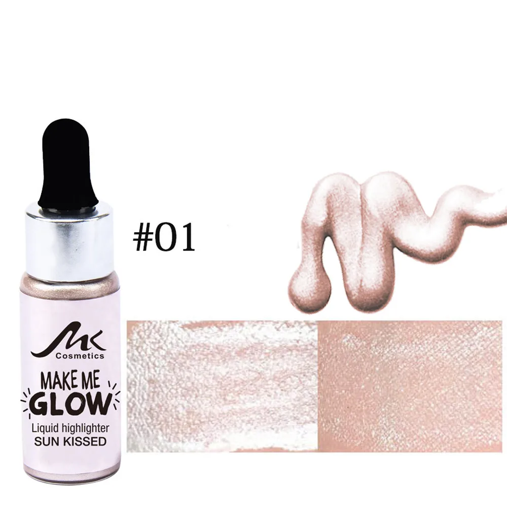Kiss beauty матовый маркер Сияющий макияж серебро золото блеск светлый жидкий
