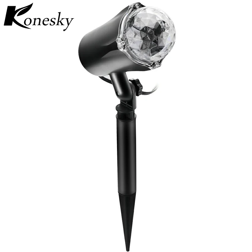 Водонепроницаемый вращающийся свет проектора сад газон с оранжевый Flame