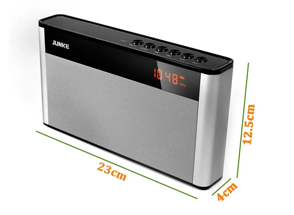 JUNKE HiFi стерео Bluetooth динамик Портативный беспроводной супер бас двойной звуковой ящик с микрофоном TF FM радио Aux Inout USB TF P2 колонка