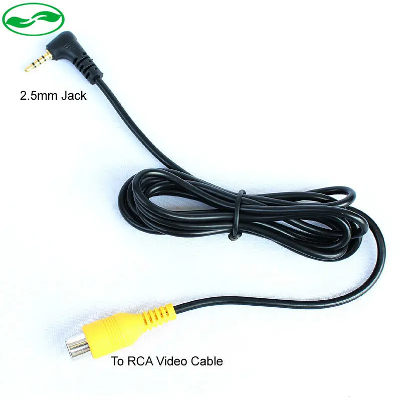 Адаптер для видеокабеля 2 5 мм с разъемом RCA гнездовой разъем Монитор gps автомобиля