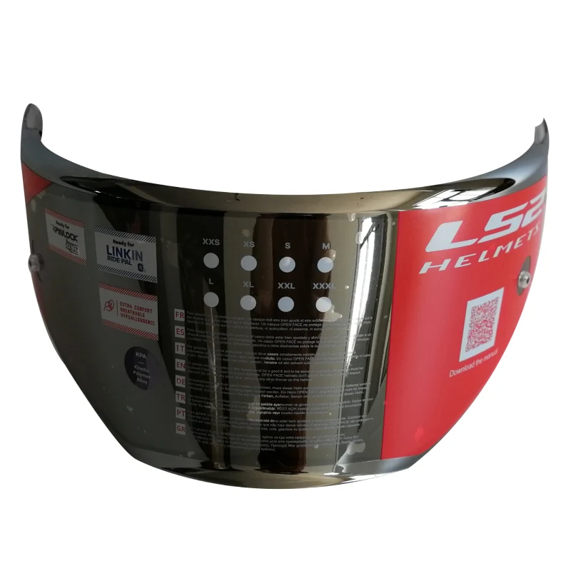 

LS2 FF324 flip up motorcycle helmet lens goggles sun visor motorbike full face helmet silver black clear full shield