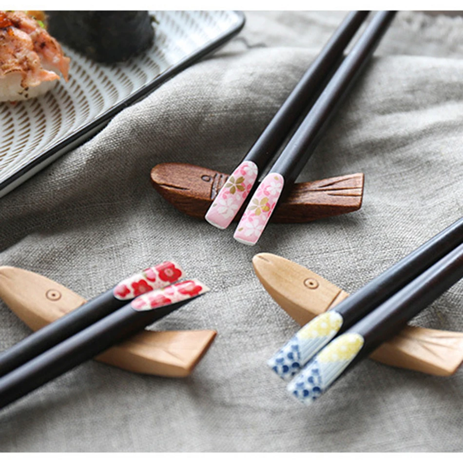 Палочки для еды из натурального дерева в японском стиле 1 пара|wooden chopsticks|natural wood