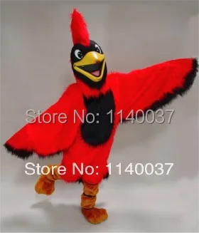 Ярко красный костюм талисман в виде птиц|dresses dress|dress dress dressdress party |