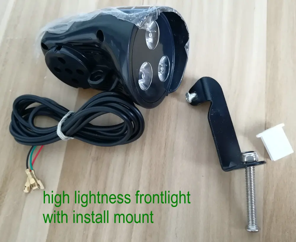 36v48v Универсальный светодиодный светильник Frontlamp Frontlight со звуковым сигналом и