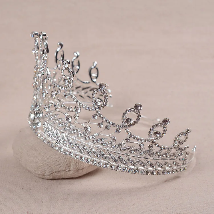 Европейский Хрустальная корона невесты свадебные украшения для волос в стиле