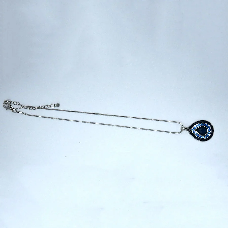 Bohemian Water Drop Crystal Pendant Necklace Alloy Link Chain Fashion Design Jewelry Zircon Necklaces For Women Wholesale n038 | Украшения