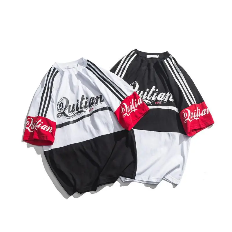 Европейские американские уличные футболки в стиле хип-хоп с коротким рукавом 2019 |