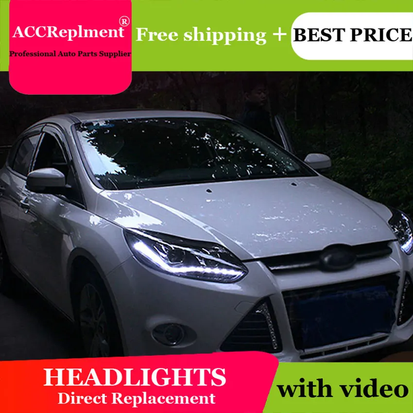 Автомобильный стильный светодиодный светильник для Ford Focus 3 s 2012-2014 Европейский drl
