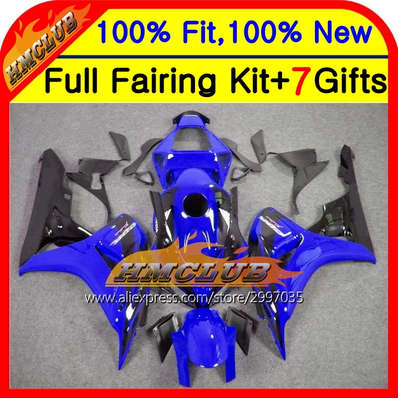 Корпус для HONDA синий черный инъекция CBR 1000RR 1000 RR 06 07 39HM135 CBR1000 Синий blk CBR1000RR 2006 2007