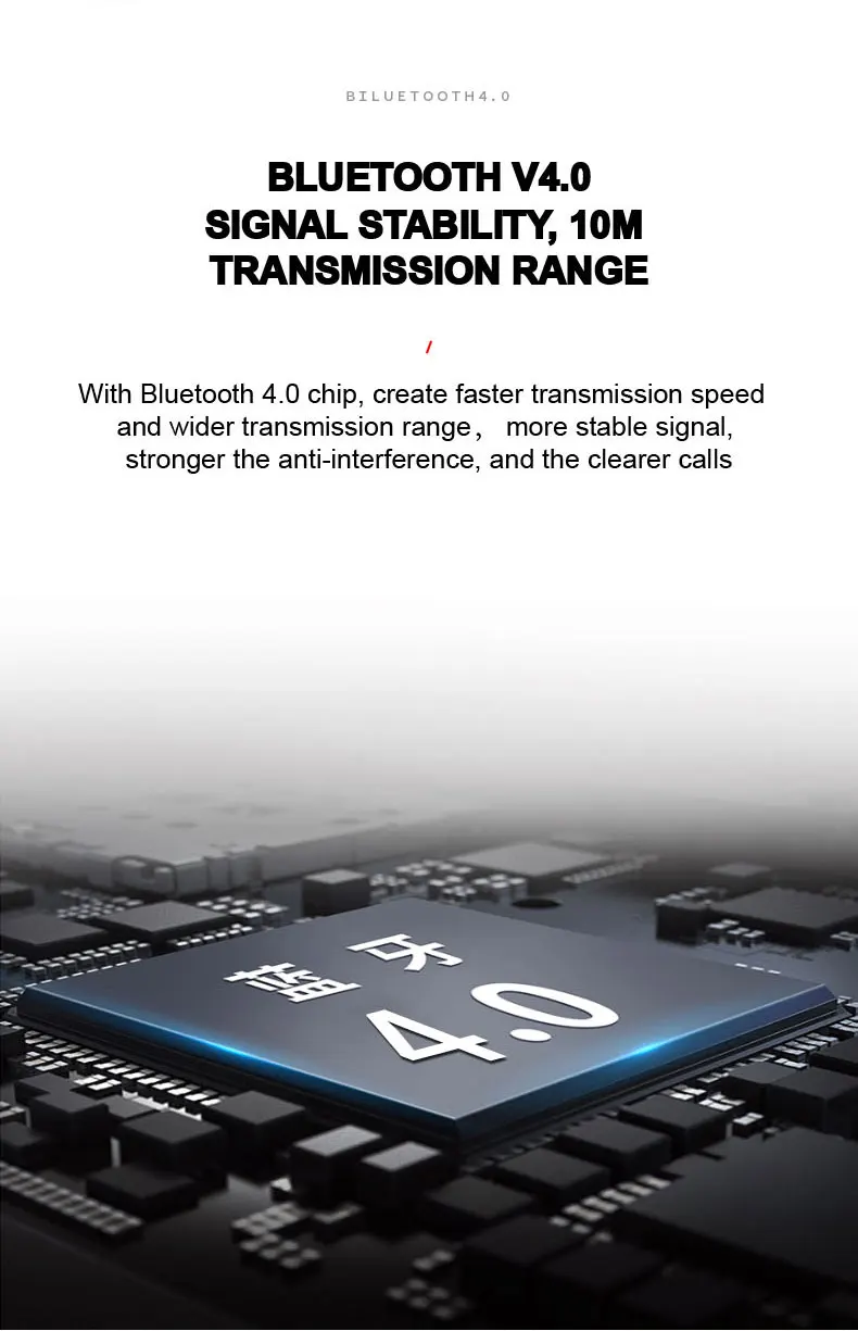Fineblue F-V6 Bluetooth 4,0 мини наушники стерео Bluetooth Беспроводные наушники с зажимом для IOS Android телефон с шумоподавлением