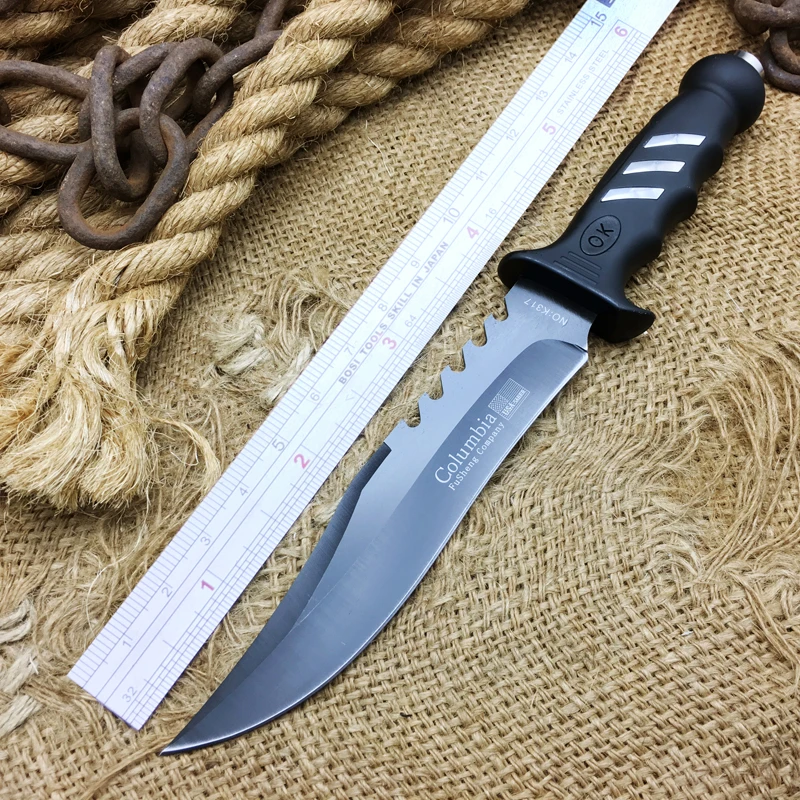 BIGONG K317 Походный нож для выживания с 5Cr15Mov стальной ABS ручкой охотничий