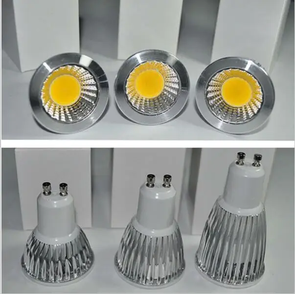 1pcsc супер яркий GU10 лампочки dimmable 85 265 В 9 Вт 12 15 COB лампа Светодиодная MR16 E14 E27 B22 GU5.3