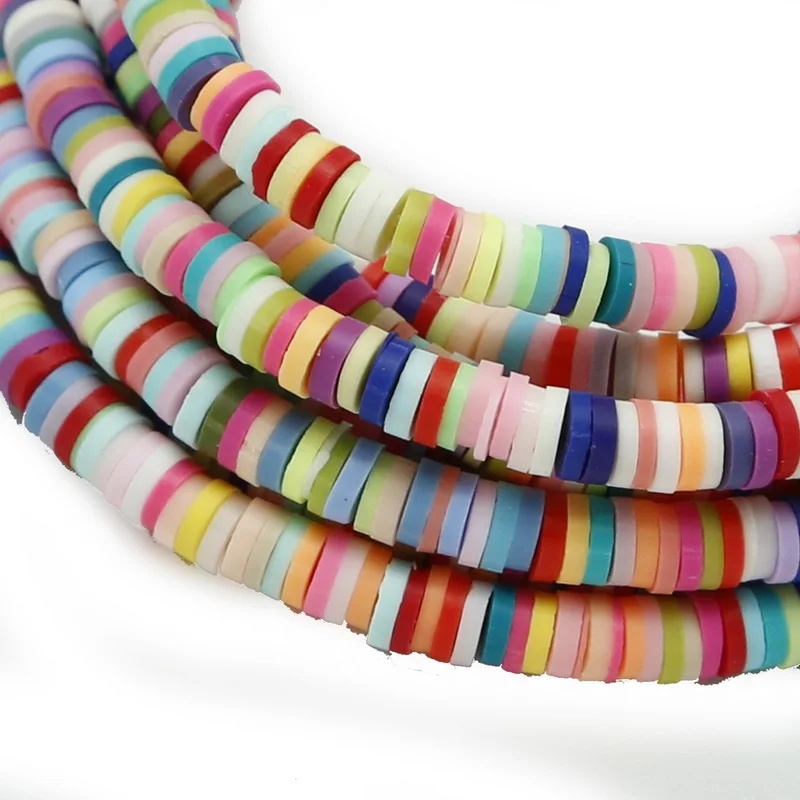 Бусины из полимерной глины для изготовления ожерелья браслета 40 см/нить 5 х1 мм |