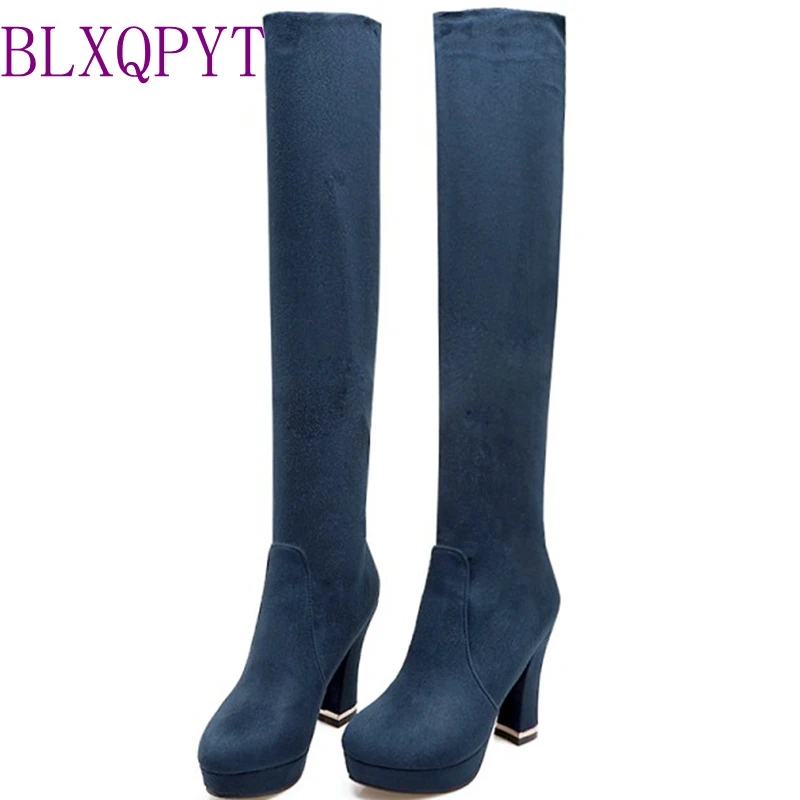 Большие размеры 31 48 женские сапоги выше колена пикантные высокие на высоком