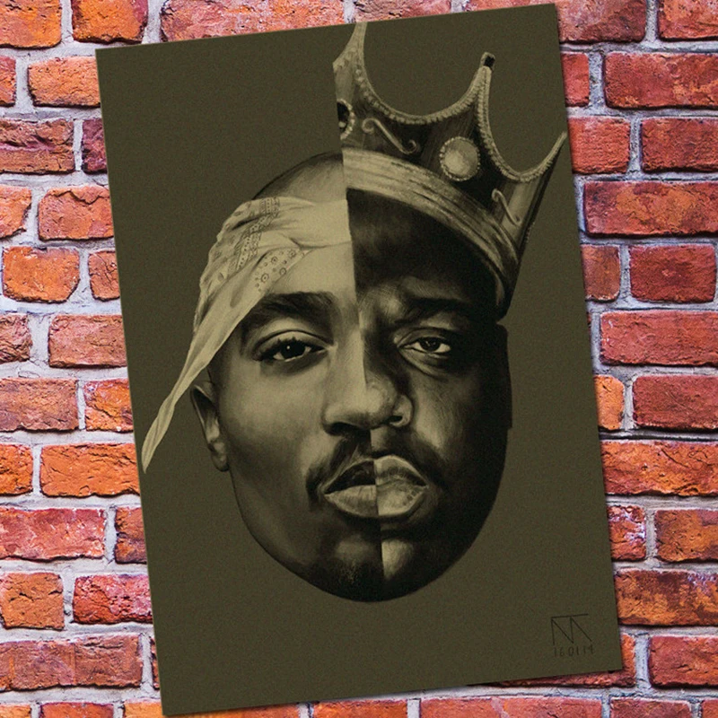 Уютный момент 2PAC Рэп Бог Тупак хип-хоп певец ретро постер винтажный крафт-Принт плакат стены украшения дома комнаты QT472