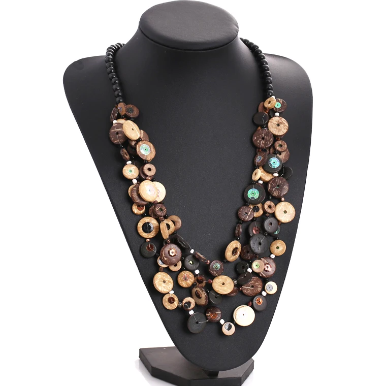 Ожерелье из многослойной древесной бусины с допаминергическим эффектом |