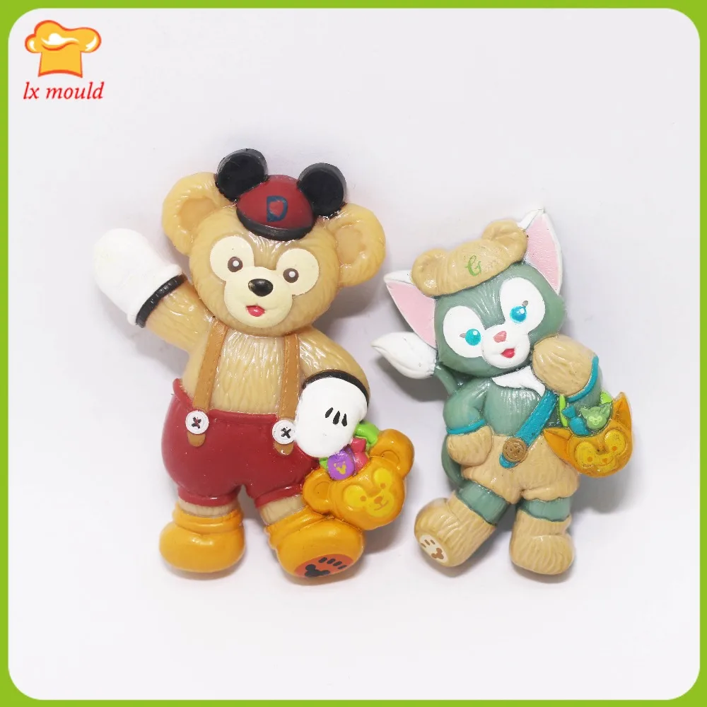 

LXYY New Cartoon Cat Cubs Fondant Cake Shape Baking Mould Silicone Handmade Soap Molds Chocolate Tools