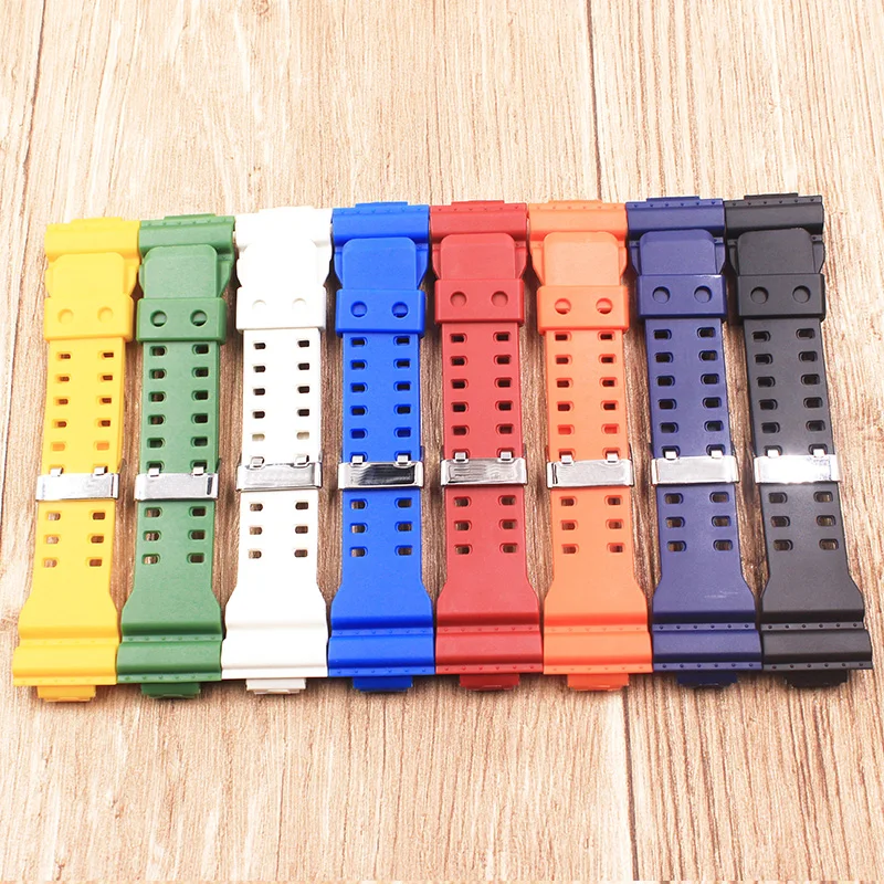 Новейший резиновый ремешок 16 мм применяется для Casio GA 100 120 GD аксессуары часов