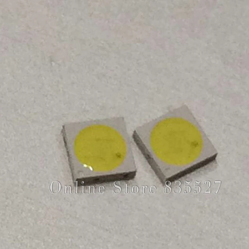200 шт./лот 3030 1 Вт 3 в чистый белый SMD LED ЖК Телевизор подсветка лампы бусины большой