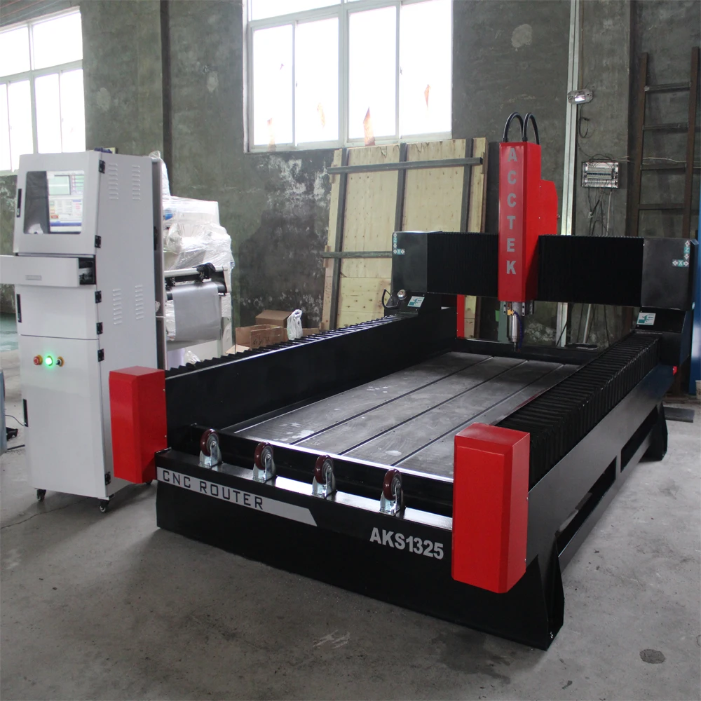 AKS1325 5.5квт большой мощности 3d cnc Камень скульптура машина/4 оси камень