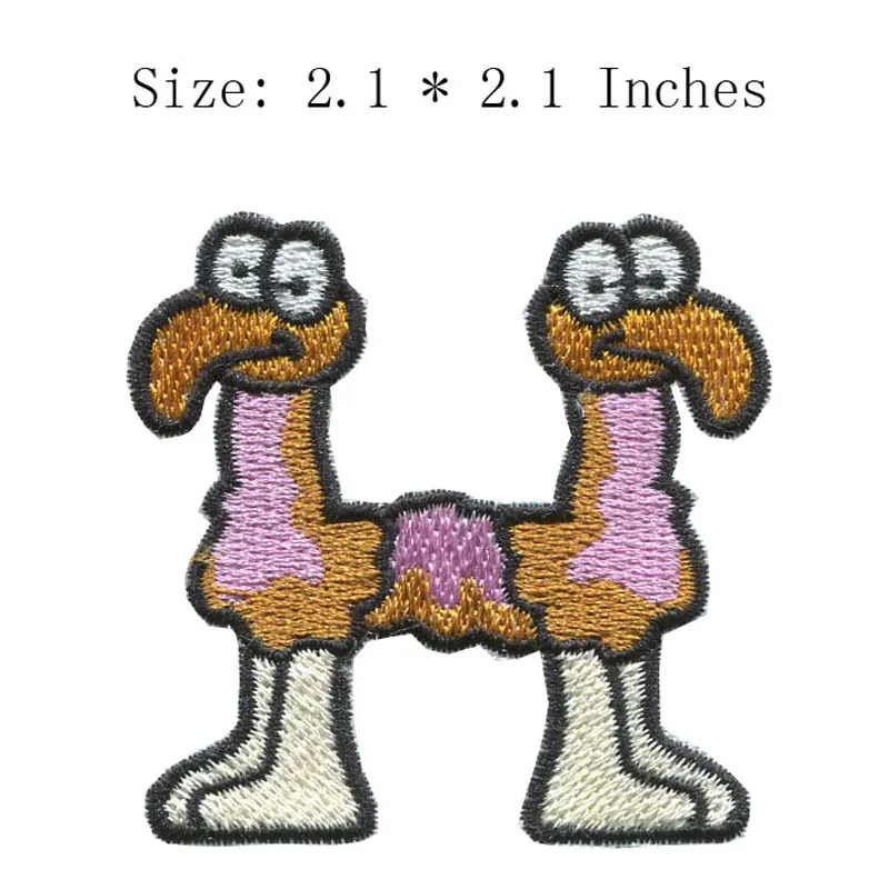 

Camel H 2,1 "широкие DIY Новые шрифты вышивка патч для бороды/глаз/рта