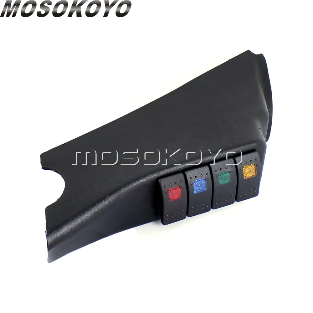 Left Hand A-Pillar Switch Pod Panel 4 Rocker Switches For Jeep Wrangler JK 2 Door 2007-2010 Unlimited | Автомобили и мотоциклы
