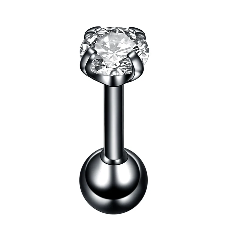 MODRSA 2 шт./лот круглые серьги с цирконом затычки когти царапать кости уха кольцо