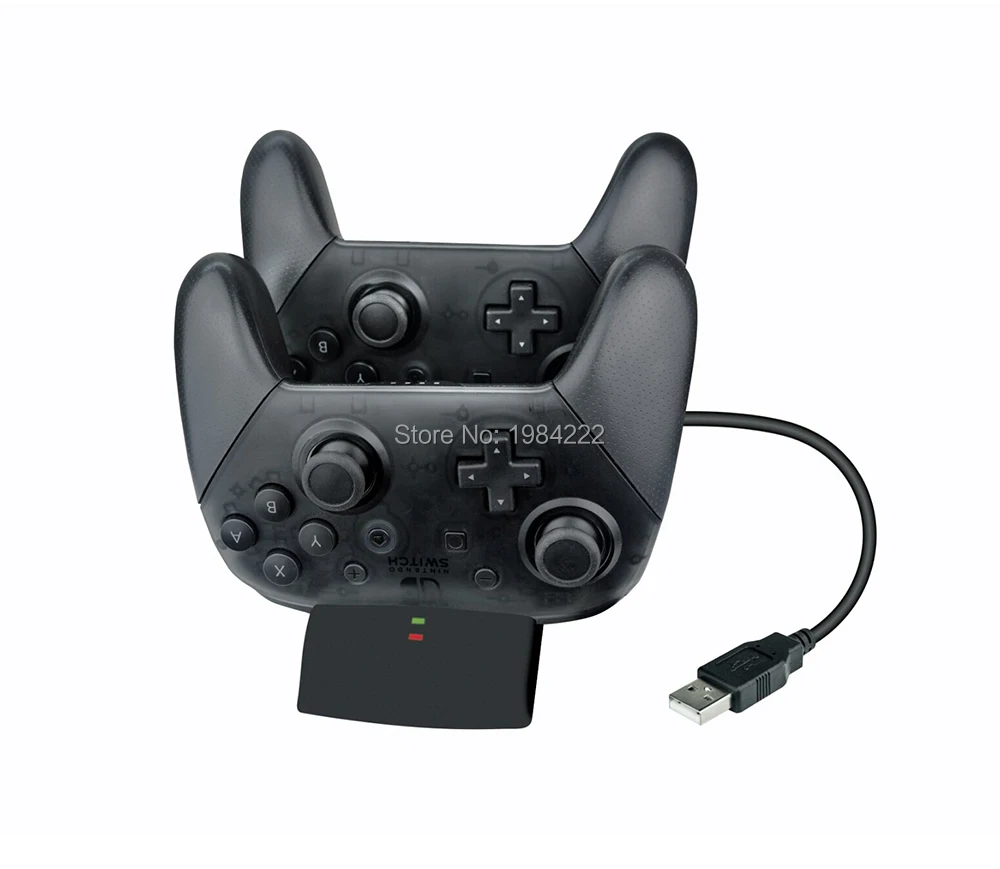 Двойная зарядная док-станция для Nintendo Switch Pro контроллер зарядное устройство