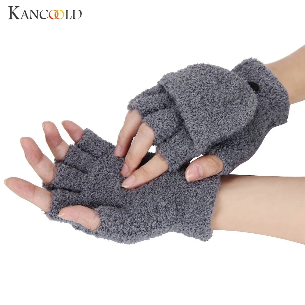 Перчатки kancoold для женщин и девушек, теплые зимние перчатки без пальцев, высококачественные женские перчатки 2018NOV23