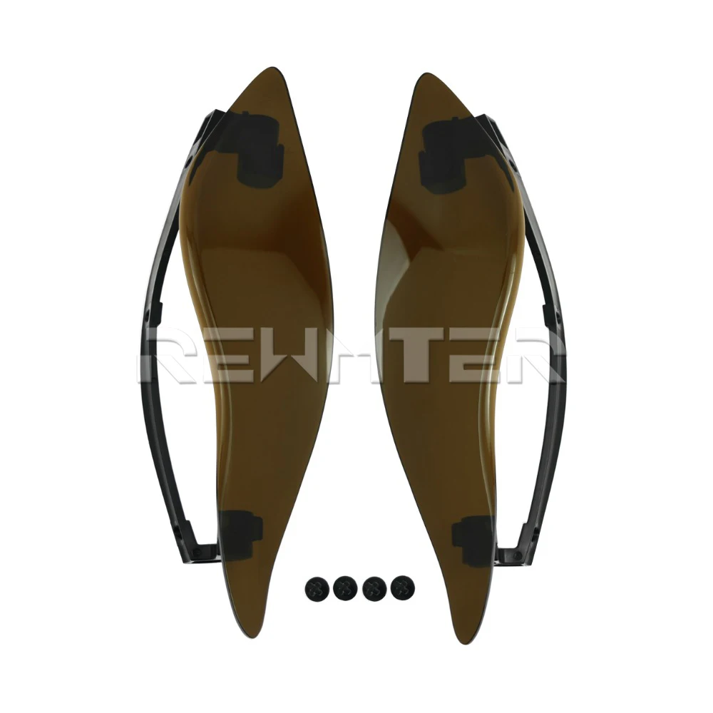 REWMTER Motorcycle Smoke ABS Adjustable Air Deflectors Plastic Side Wings For Harley Touring FL 14-16 | Автомобили и мотоциклы