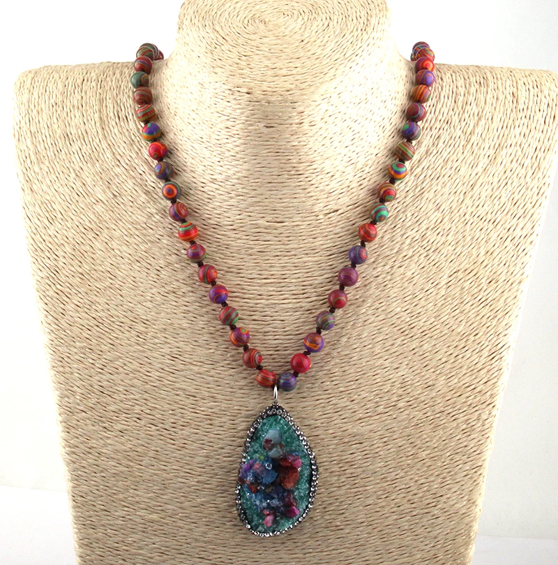 Бесплатная доставка богемное ювелирное изделие длинная узелковая ручная работа