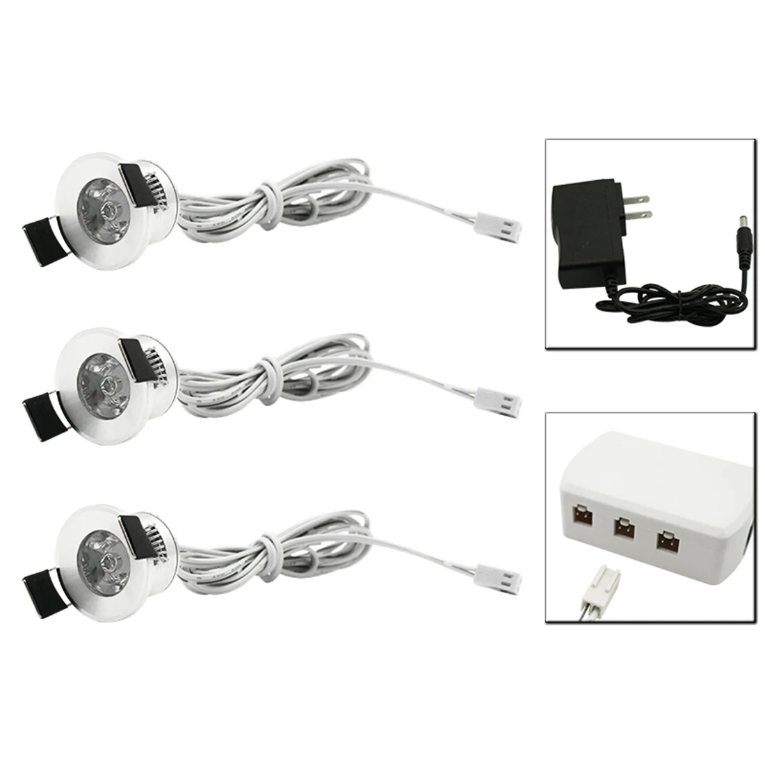 Standard set 3 lamp Hinnixy светодиодный серебристый мини светодиодный прожектор Dimmable СИД Downlights набор потолочный с дистанционным управлением встраиваемые 12V 1,5 Вт 27 мм выреза для подсветка для шкафов - Испускаемый цвет: Standard set 3 lamp