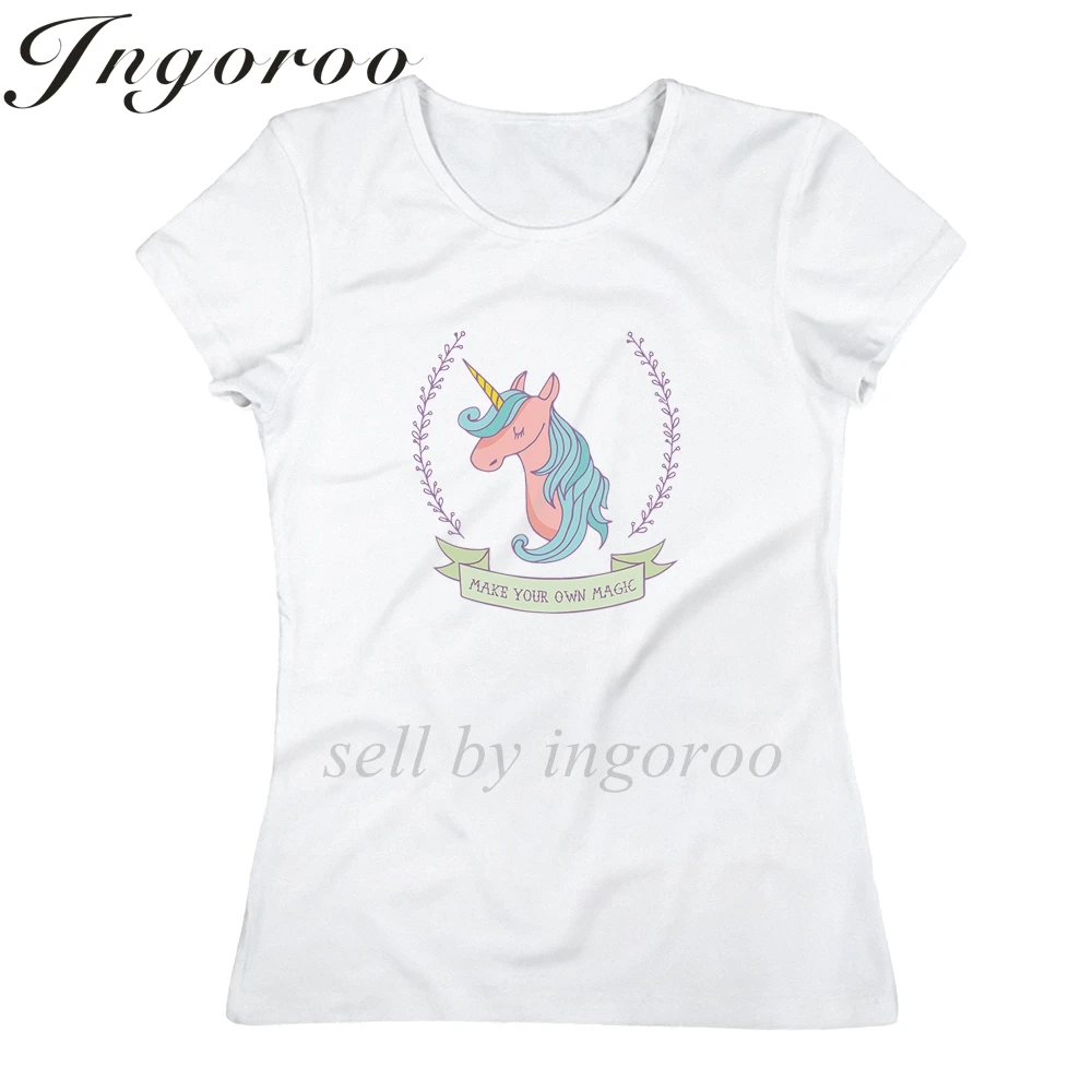 Babaseal/Летняя Милая футболка с радугой волшебным единорогом и постер сексуальные