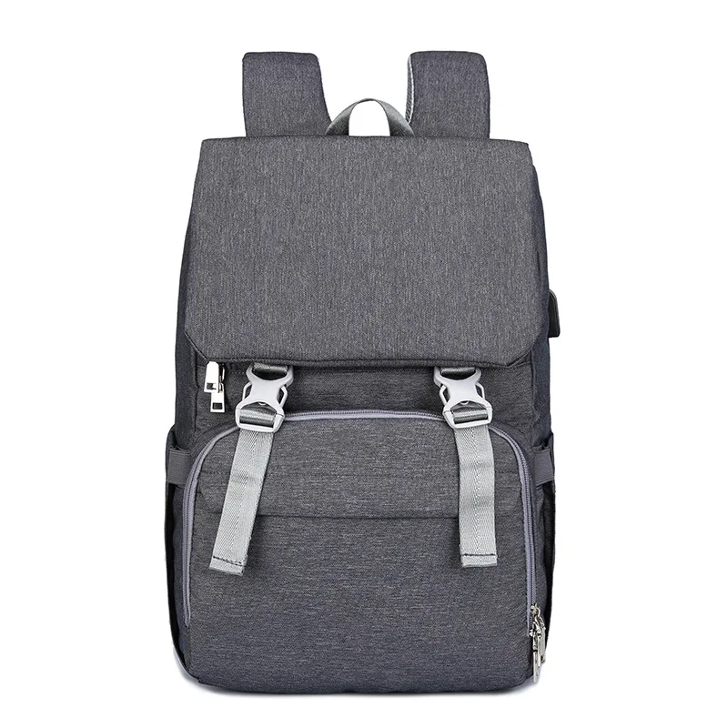 Dark gray Новая модная сумка для подгузников путешествия Мумия рюкзак для матерей большой емкости Детская сумка подгузник пеленания сумки для ребенка ходунки детские сумки - Цвет: Dark gray
