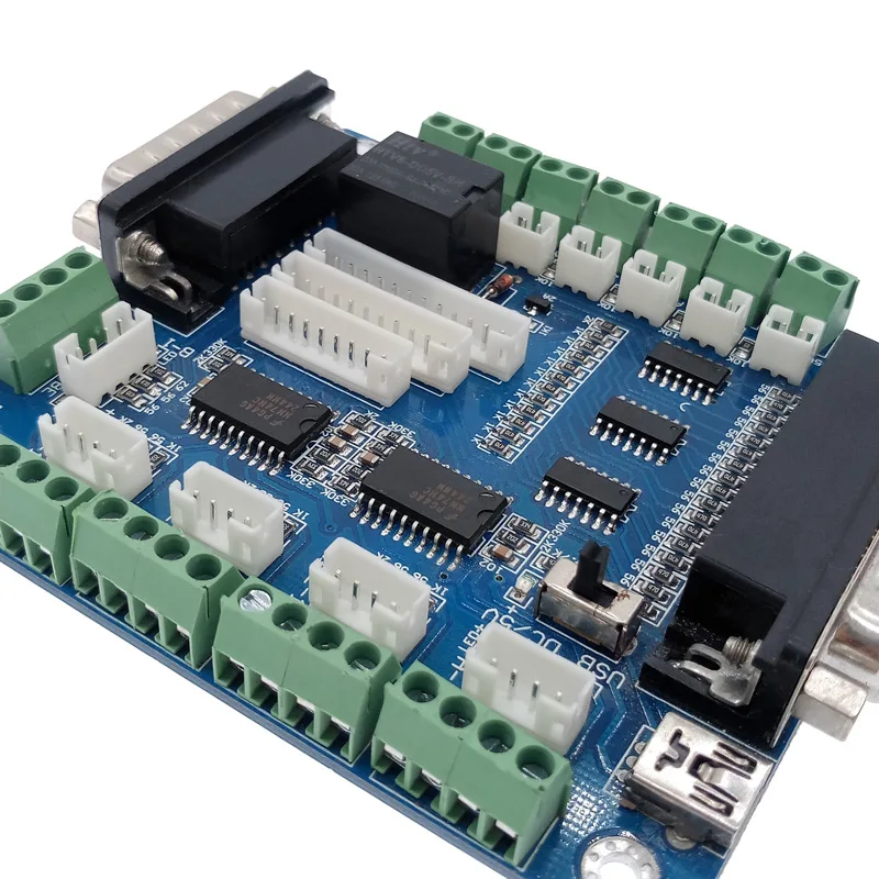 Плата драйвера с ЧПУ USB MACH3 100 кГц коммутационная плата 5 осевой интерфейс драйвер motion контроллер