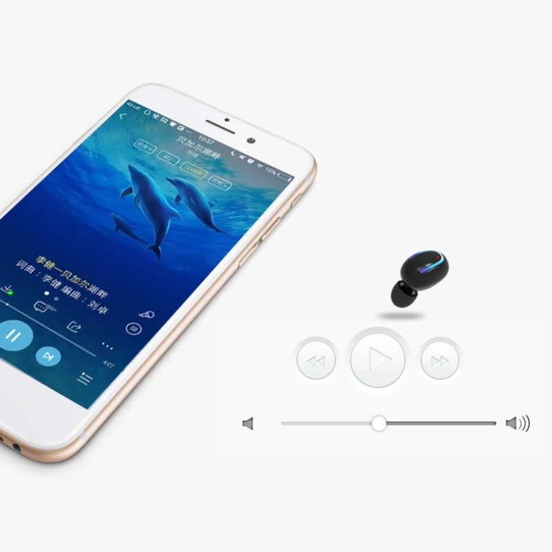 Миниатюрные наушники-вкладыши с Bluetooth Q13 беспроводная гарнитура V4.1 музыкальные