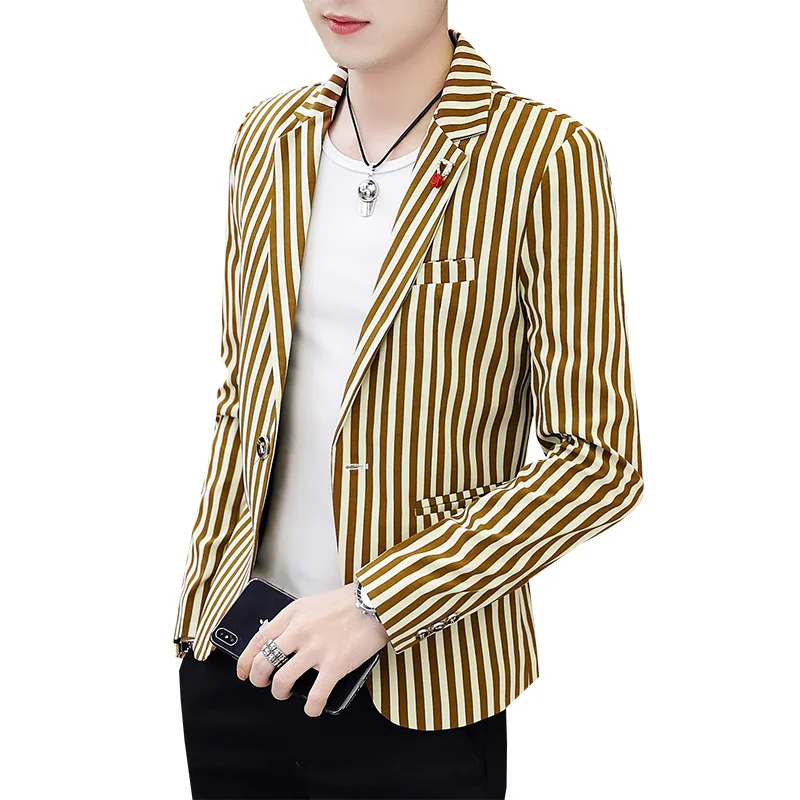 

Spring Summer Clothes 2019 Mens Casual Coat Blazer Stage Performance Daily Print Men Slim Fit Dress Velvet Thin Blazers Suits