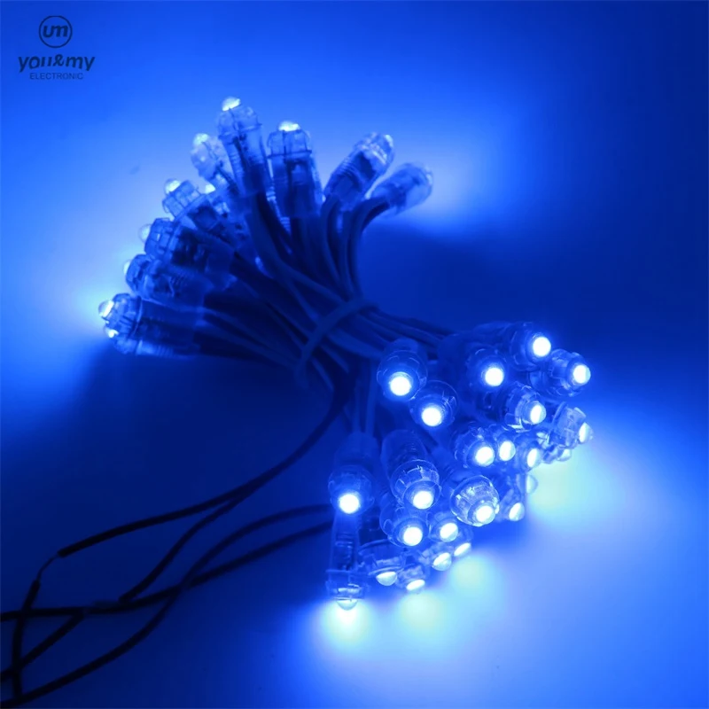SZYOUMY 5V 12mm Led Pixel Module 50 Node/String Digital Single Color/RGB Waterproof IP65 Lights For Letters Sign 2000pcs | Лампы и